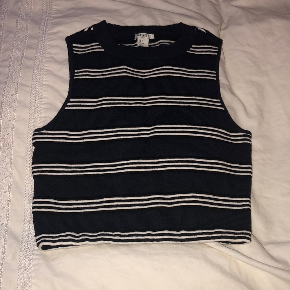 Striped crop top